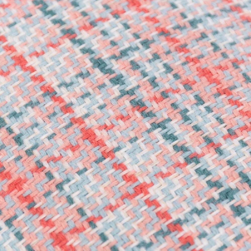 Schöner Leben Kissenhülle Victoria Karo Struktur rosa türkis hellblau in versch. Größen oder Wunschmaß von SCHÖNER LEBEN Top Angebot