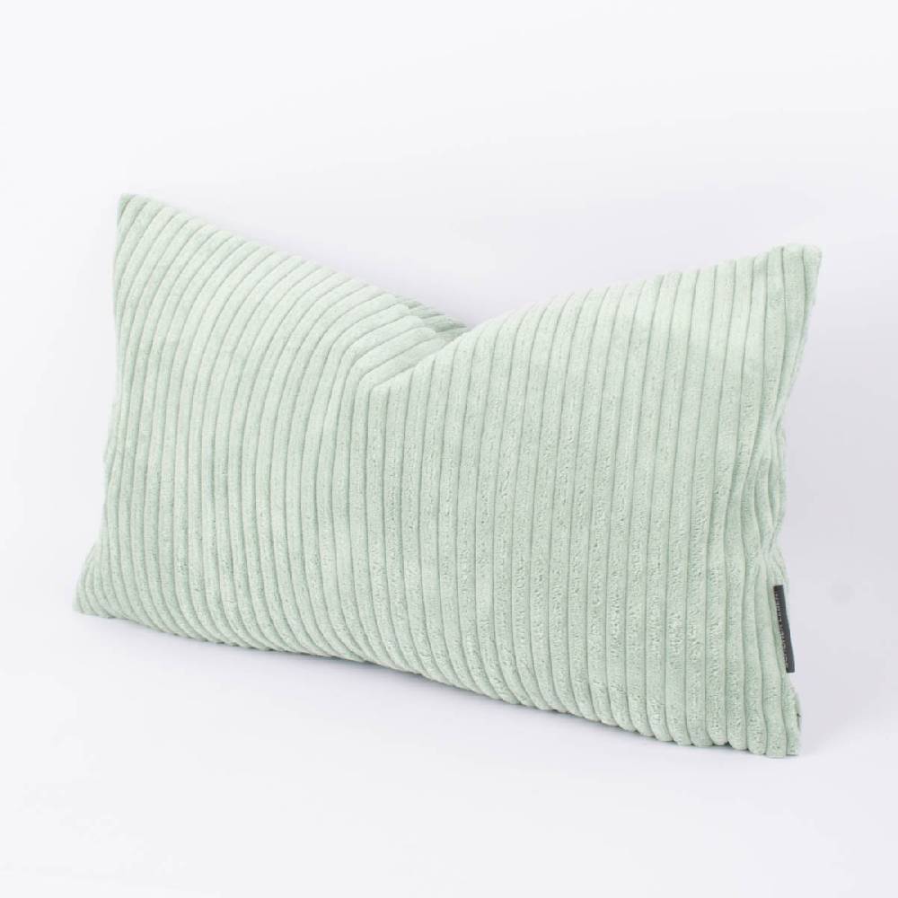 Schöner Leben Kissenhülle Breitcord Baby Rib mintgrün verschiedene Größen von SCHÖNER LEBEN Online Outlet