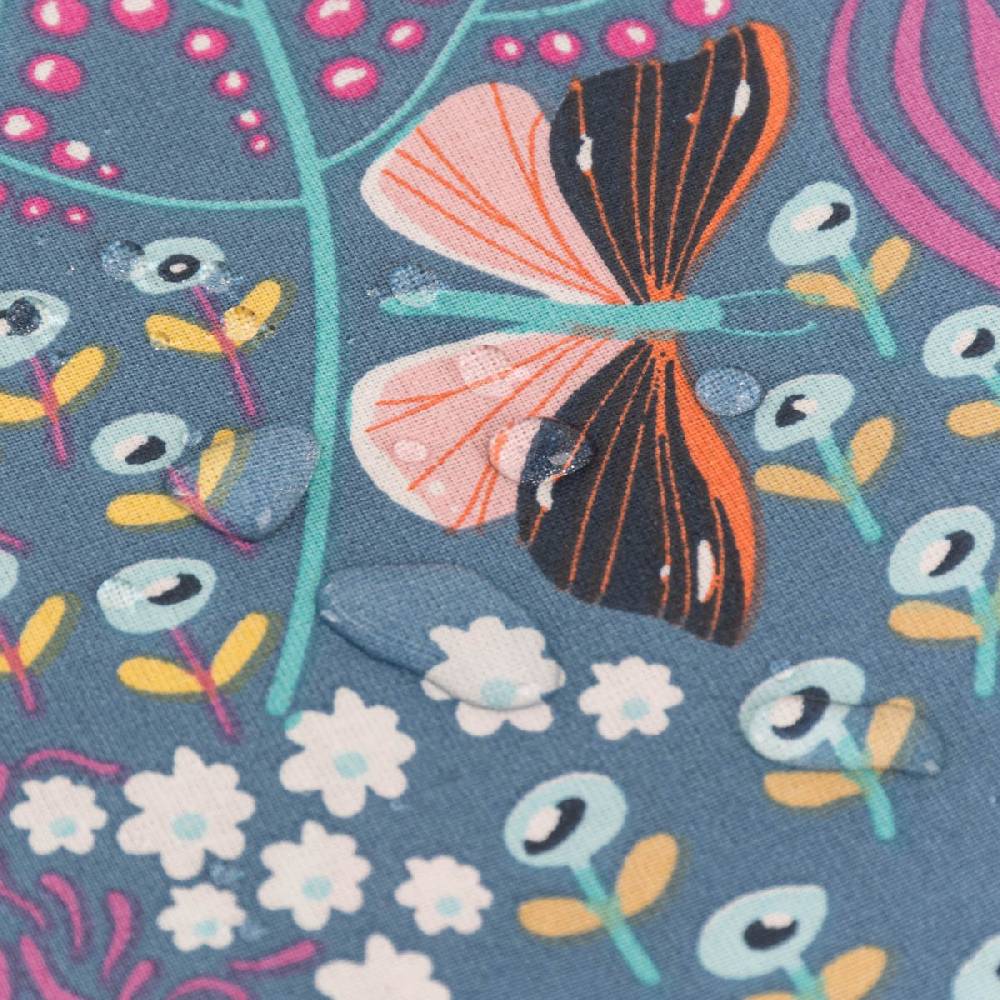 Schöner Leben Tischdecke abwaschbar Papilio Blumen Schmetterlinge blau bunt div. Größen oder Wunschmaß von SCHÖNER LEBEN Große Rabatte