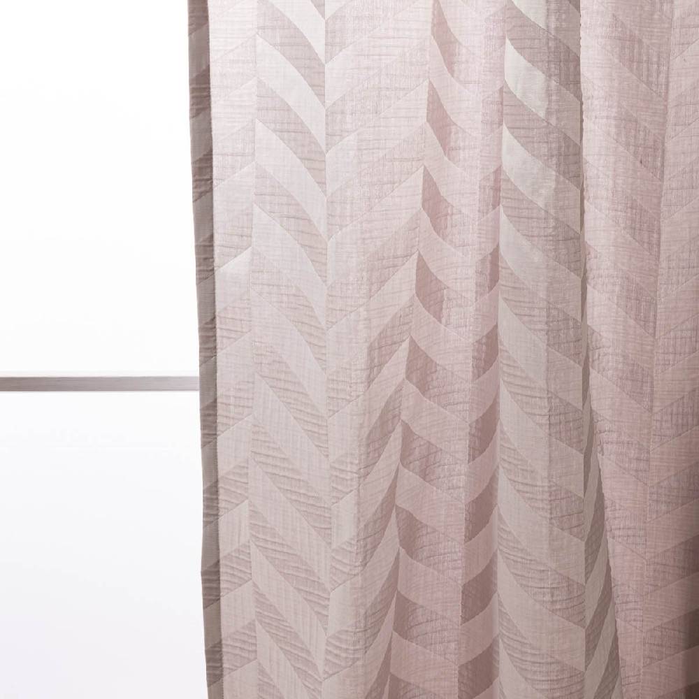 Schöner Leben Vorhang Willow Doubleface Doppelgewebe Chevron Streifen beige in 245cm hoch mit div. Breiten oder Wunschmaß von SCHÖNER LEBEN Kauf eins, bekomm eins gratis
