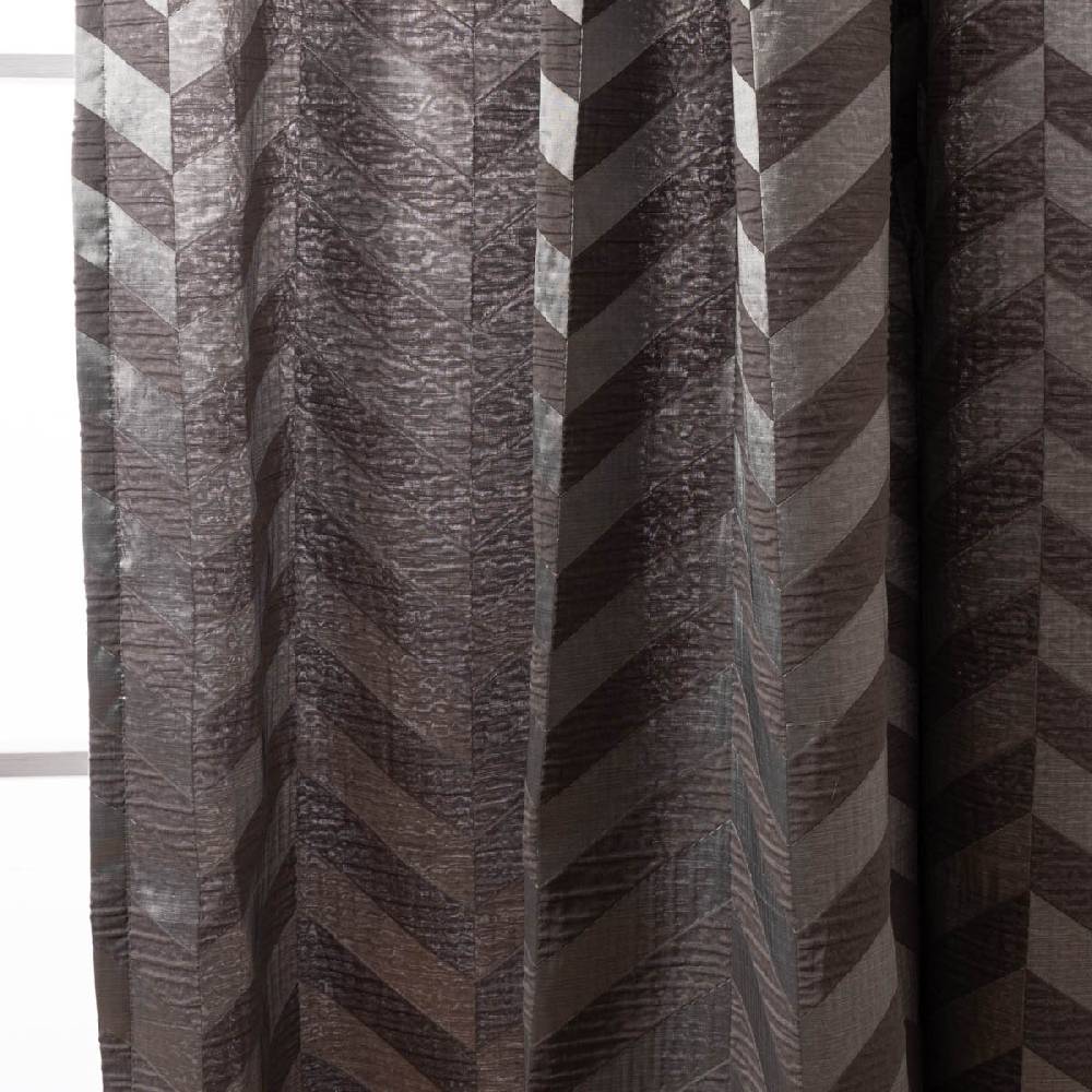 Schöner Leben Vorhang Willow Doubleface Doppelgewebe Chevron Streifen anthrazit in 245cm hoch mit div. Breiten oder Wunschmaß von SCHÖNER LEBEN Tägliche Deals