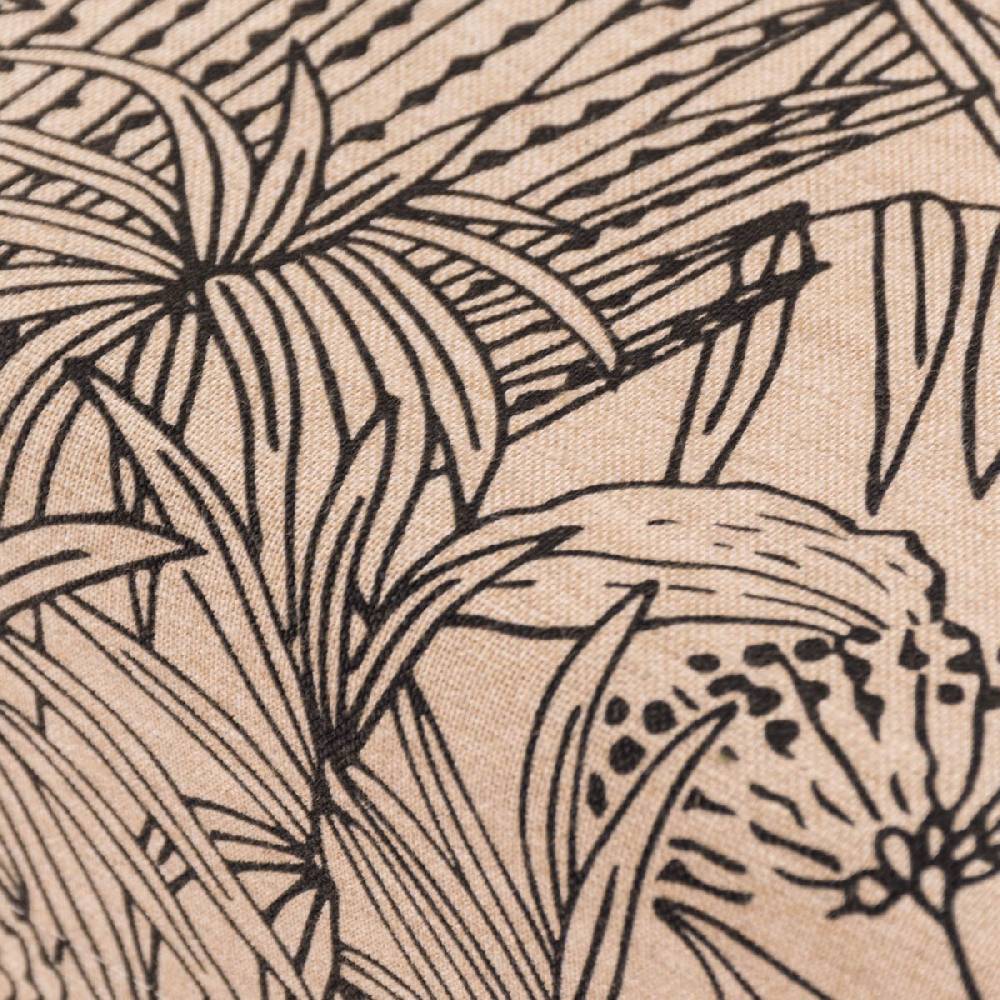Schöner Leben Tischdecke Orphee Botanics Leinenlook natur schwarz in versch. Größen von SCHÖNER LEBEN Super Sparpreis