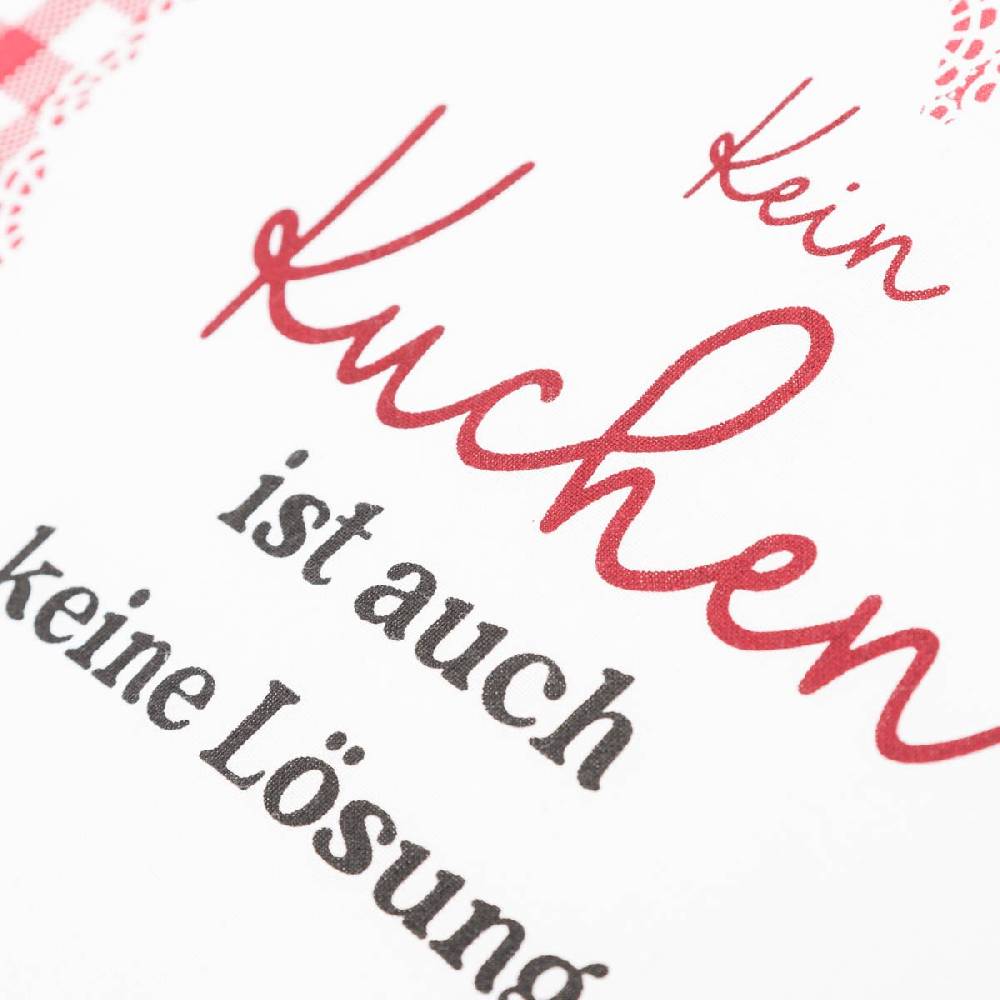 Schöner Leben Geschirrtuch 2er Set Kuchen aus Baumwolle beige-weiß und rot-weiß 50x70cm Kostenloser Versand