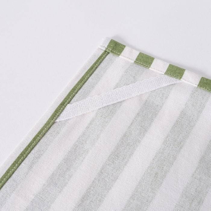 Schöner Leben Geschirrtuch 2er Set mit Blumen und Streifen aus Baumwolle weiß-grün und weiß-gelb-grün 50x70cm Limitierter Zeitrabatt