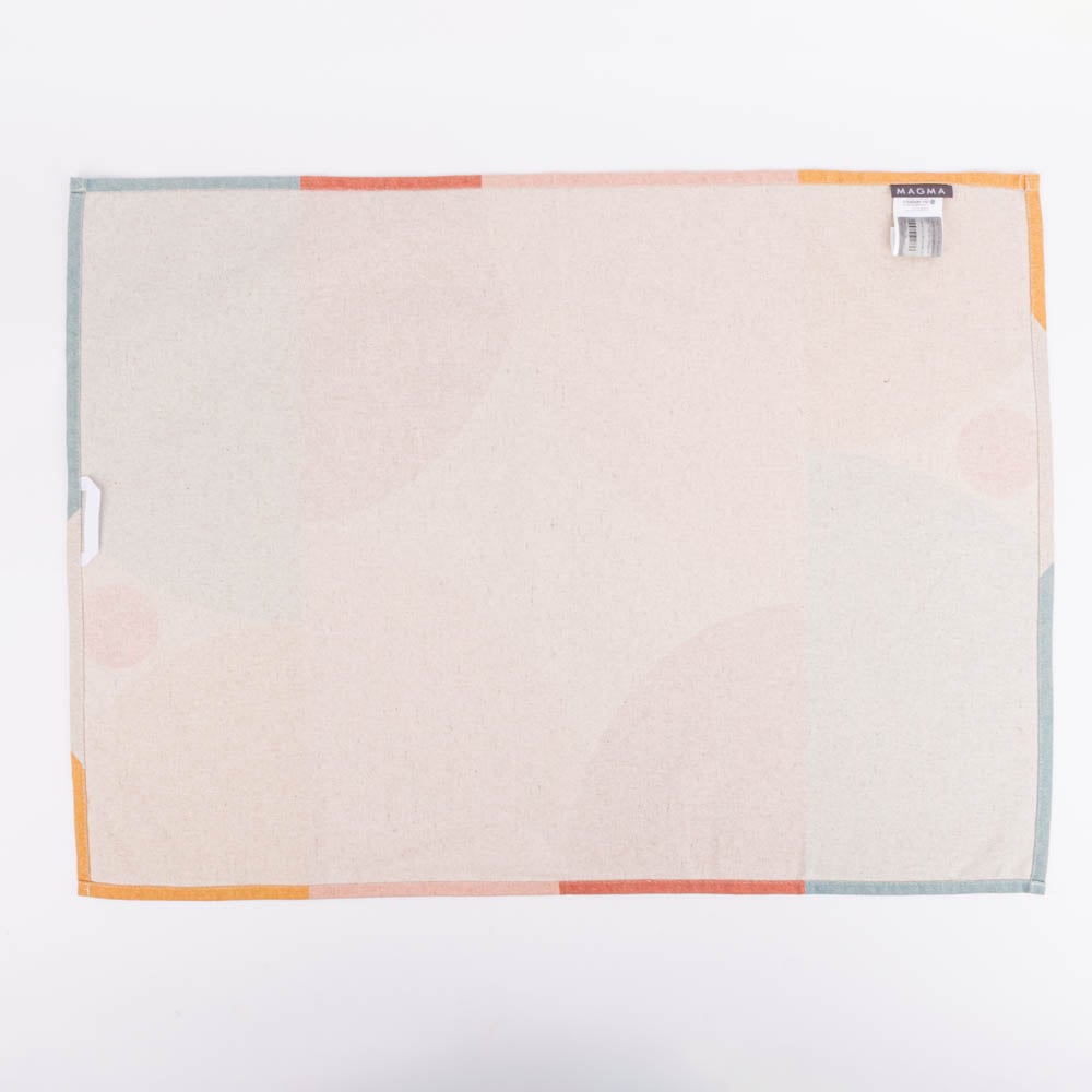 Schöner Leben Geschirrtuch Shapes Digitaldruck aus Leinen-Mischgewebe natur bunt 50x70cm von Magma Sonderangebot