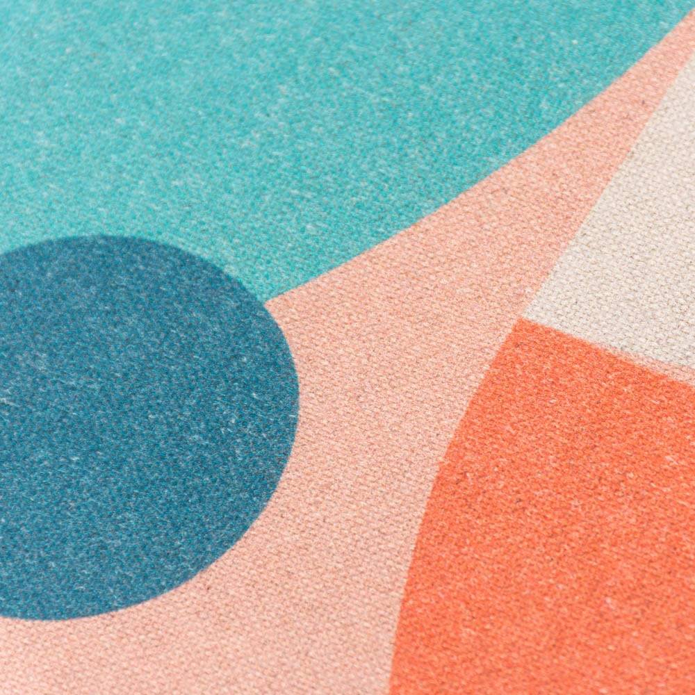Schöner Leben Geschirrtuch Shapes Digitaldruck aus Leinen-Mischgewebe rosa bunt 50x70cm Günstig kaufen