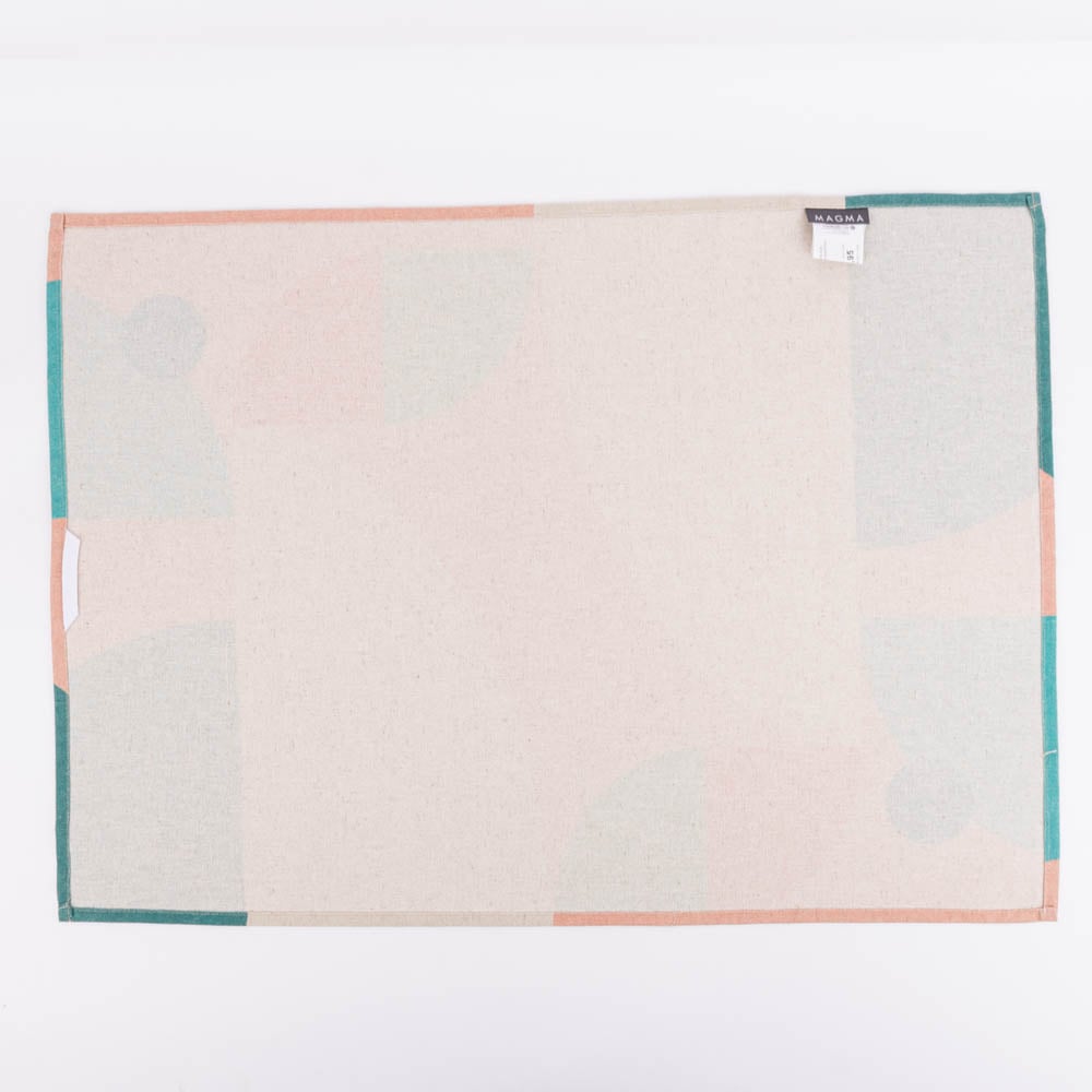 Schöner Leben Geschirrtuch Shapes Digitaldruck aus Leinen-Mischgewebe rosa bunt 50x70cm Günstig kaufen