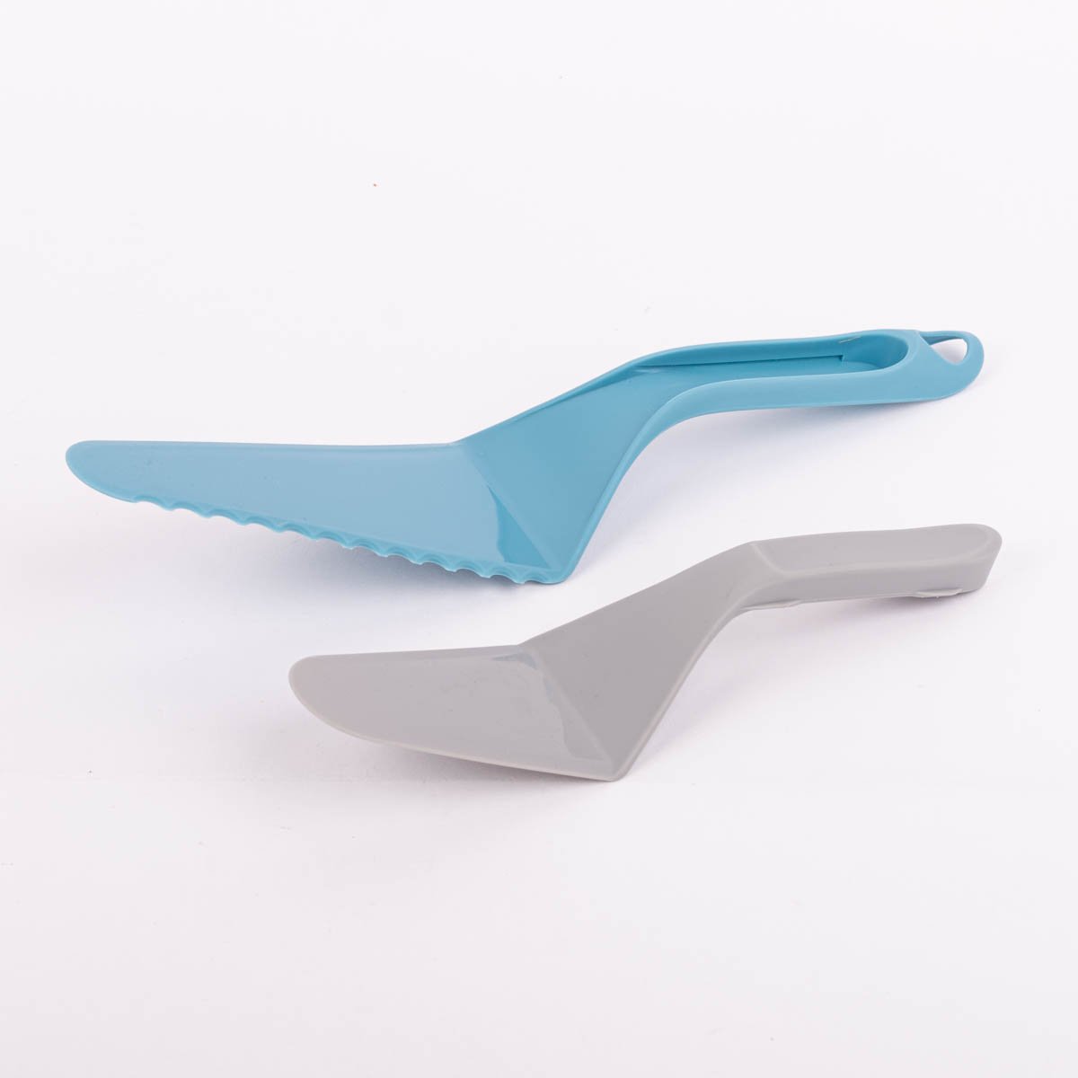 Schöner Leben Set Tortenheber mit Tortenschneider 2in1 aus Kunststoff blau grau 7x28cm von Zenker Preisnachlass