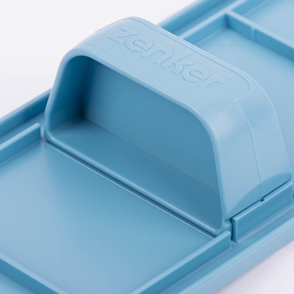 Schöner Leben Kuchenglätter Kunststoff blau 16,5x8,5cm von Zenker Weihnachtsangebot