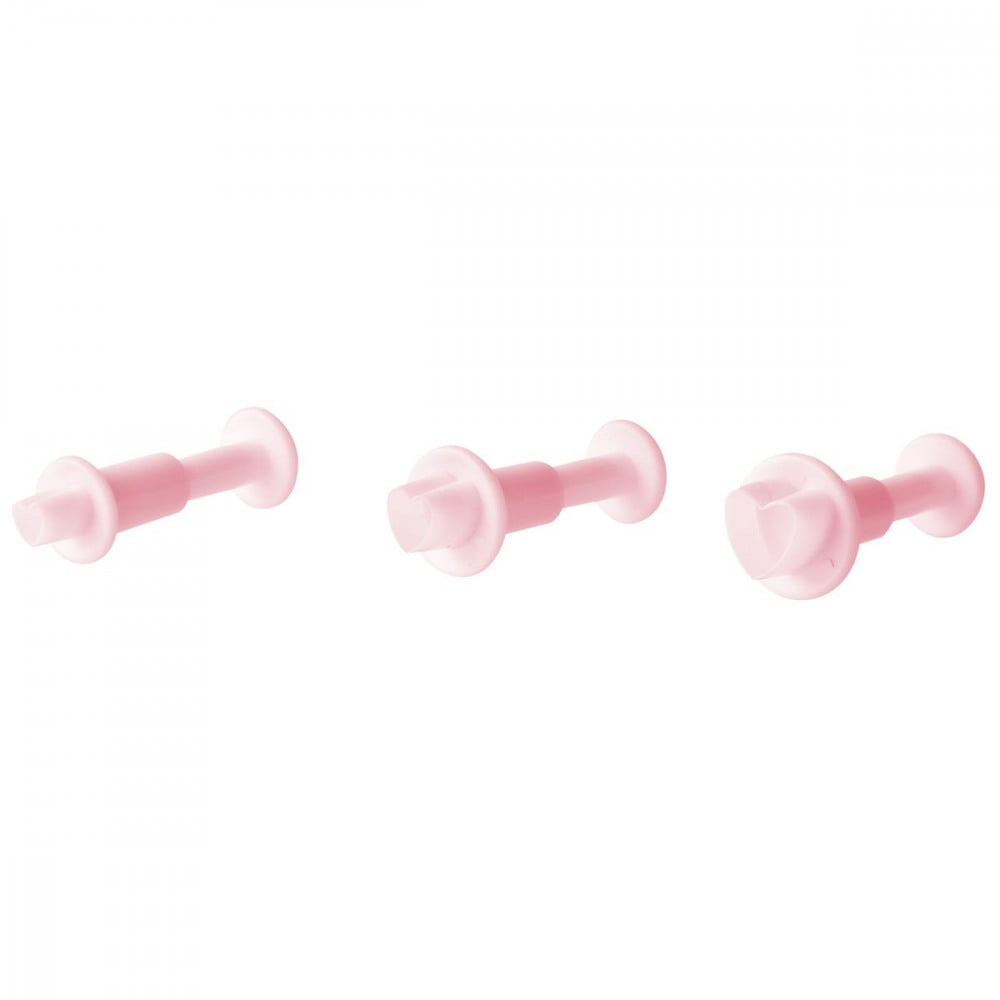 Schöner Leben 3er Set Mini Ausstecher Herz verschieden groß für Gebäckdekoration 12mm 9mm 6mm von Zenker Vatertagsangebot