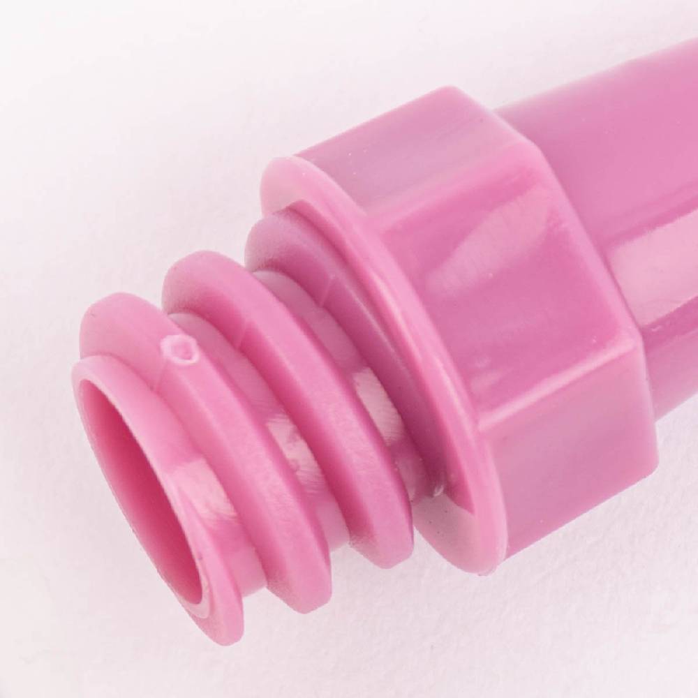Schöner Leben Konditorstift aus Silikon und 3 Zen-Dekorationsspitzen rosa transparent 4,5x14,5cm von Zenker Lagerräumung