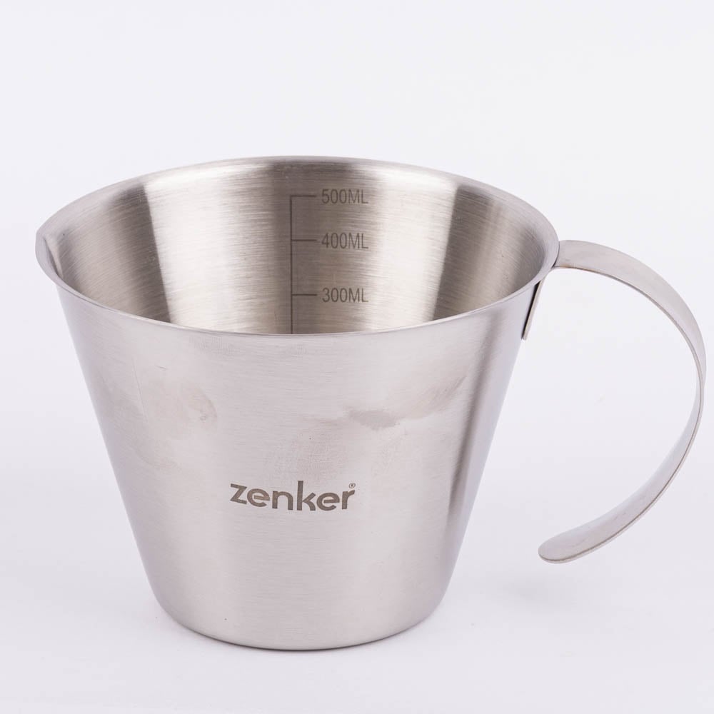 Schöner Leben Messbecher Smart Pastry aus Edelstahl silber 500ml von Zenker