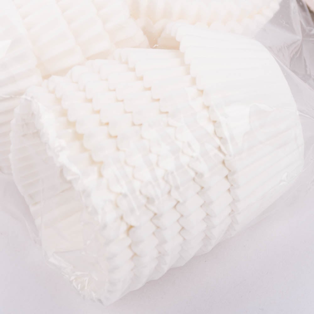 Schöner Leben Muffinförmchen aus Papier einfarbig weiß 3cm von Zenker Online Outlet