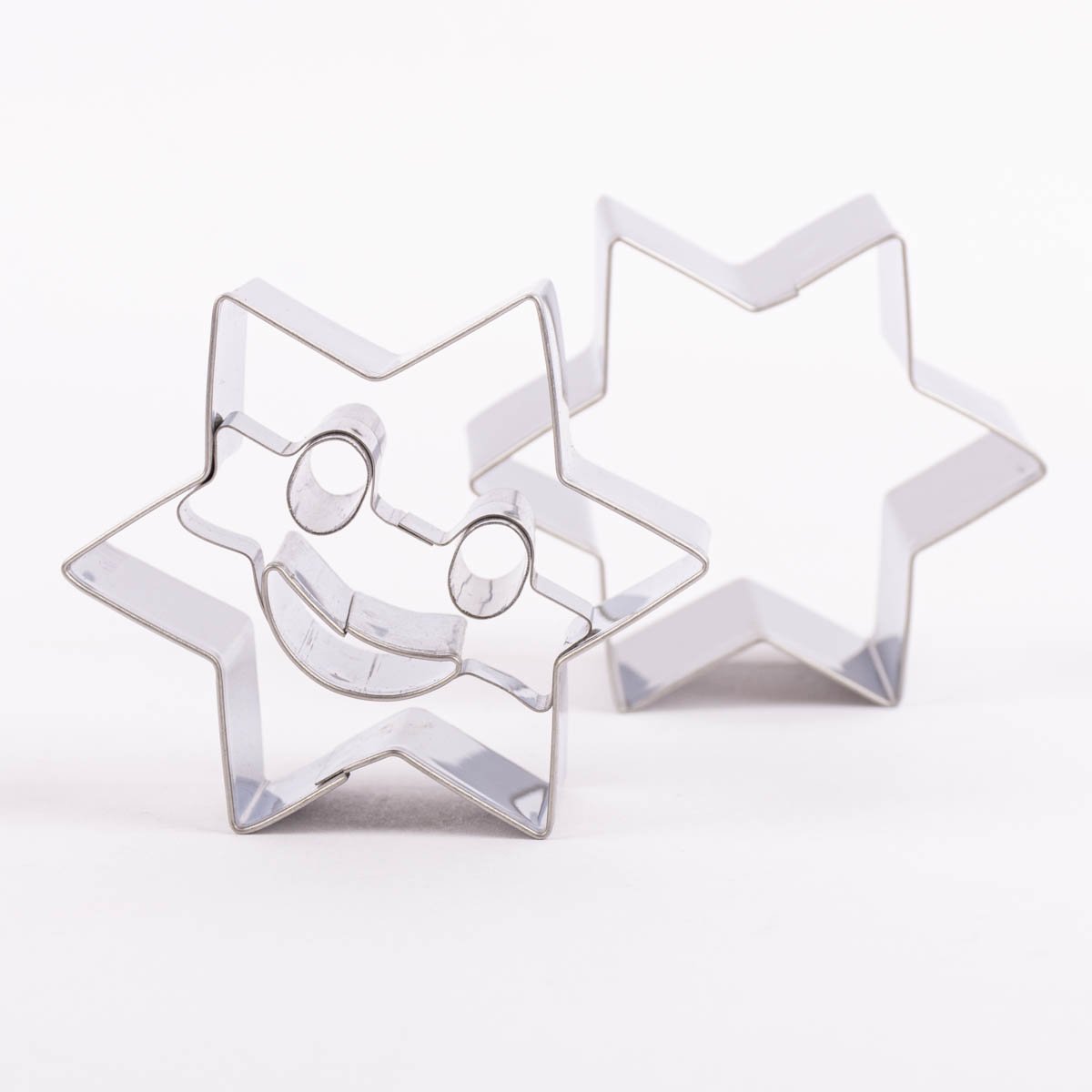 Schöner Leben 2er Set Keks-Ausstecher Smiley Herz Blume oder Stern Edelstahl 6cm von Zenker Exklusive Angebote