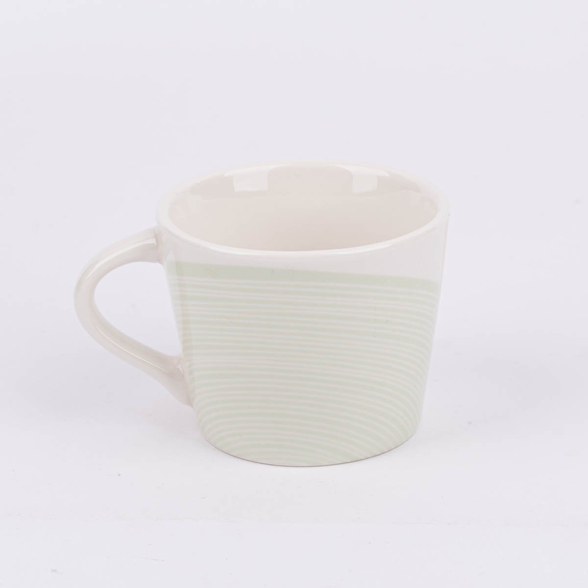 Schöner Leben Espresso Tasse aus Porzellan Guten Morgen grafisch pastell weiß mint beige gold 50ml von der Schreibkram Manufaktur Neuheiten