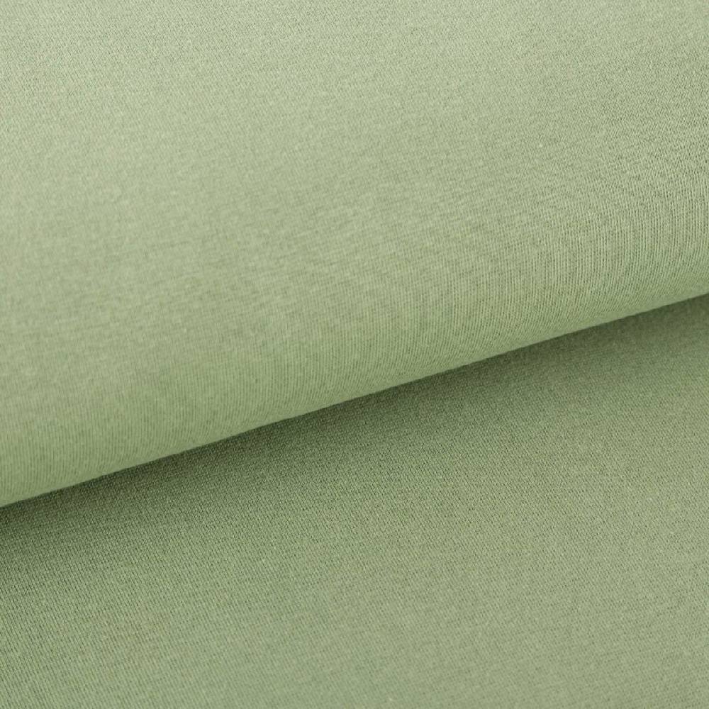 Schöner Leben Bündchenstoff Schlauchware Organic Bio fein pistazie grün 35cm Breite