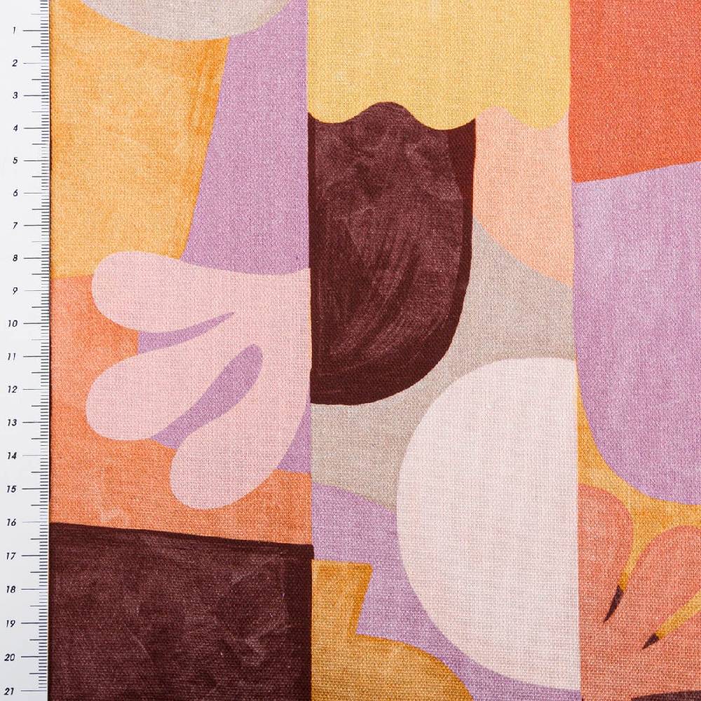 Schöner Leben Canvas Stoff Nerida Hansen Abstract Tiffany terracotta flieder 1.4m Breite Bis zu 60% Rabatt