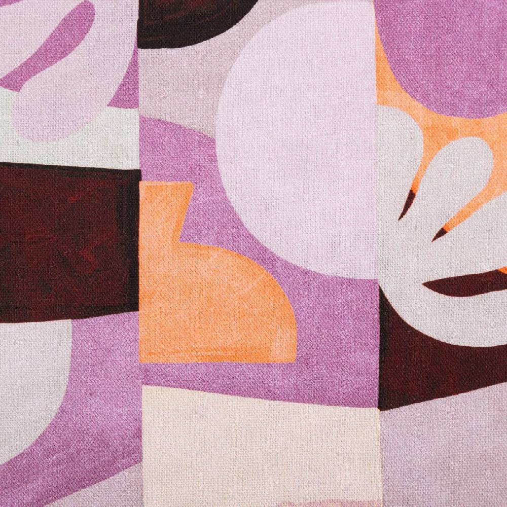 Schöner Leben Canvas Stoff Nerida Hansen Abstract Lilac lila orange 1,40m Breite
