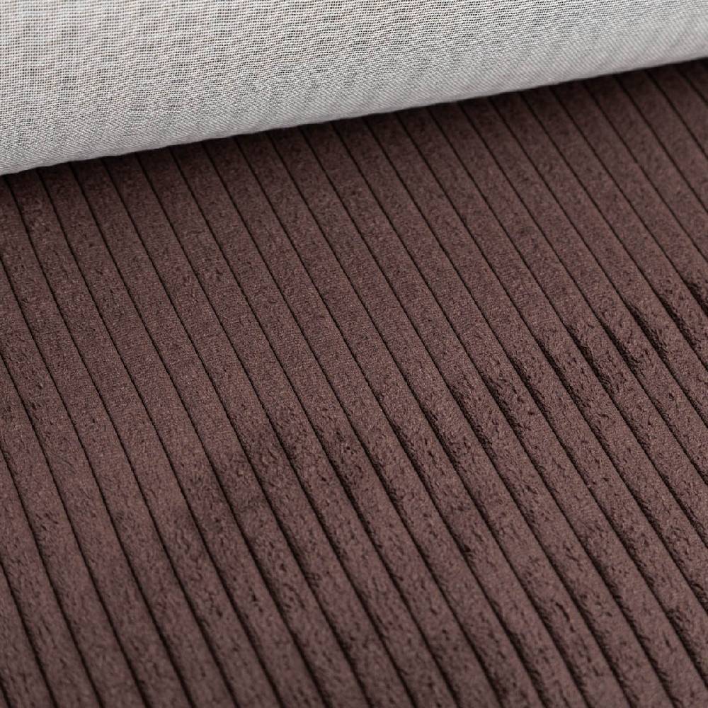 Schöner Leben Cord Polsterstoff Möbelstoff Breitcord Baby Rib coffee braun 1,45m breit