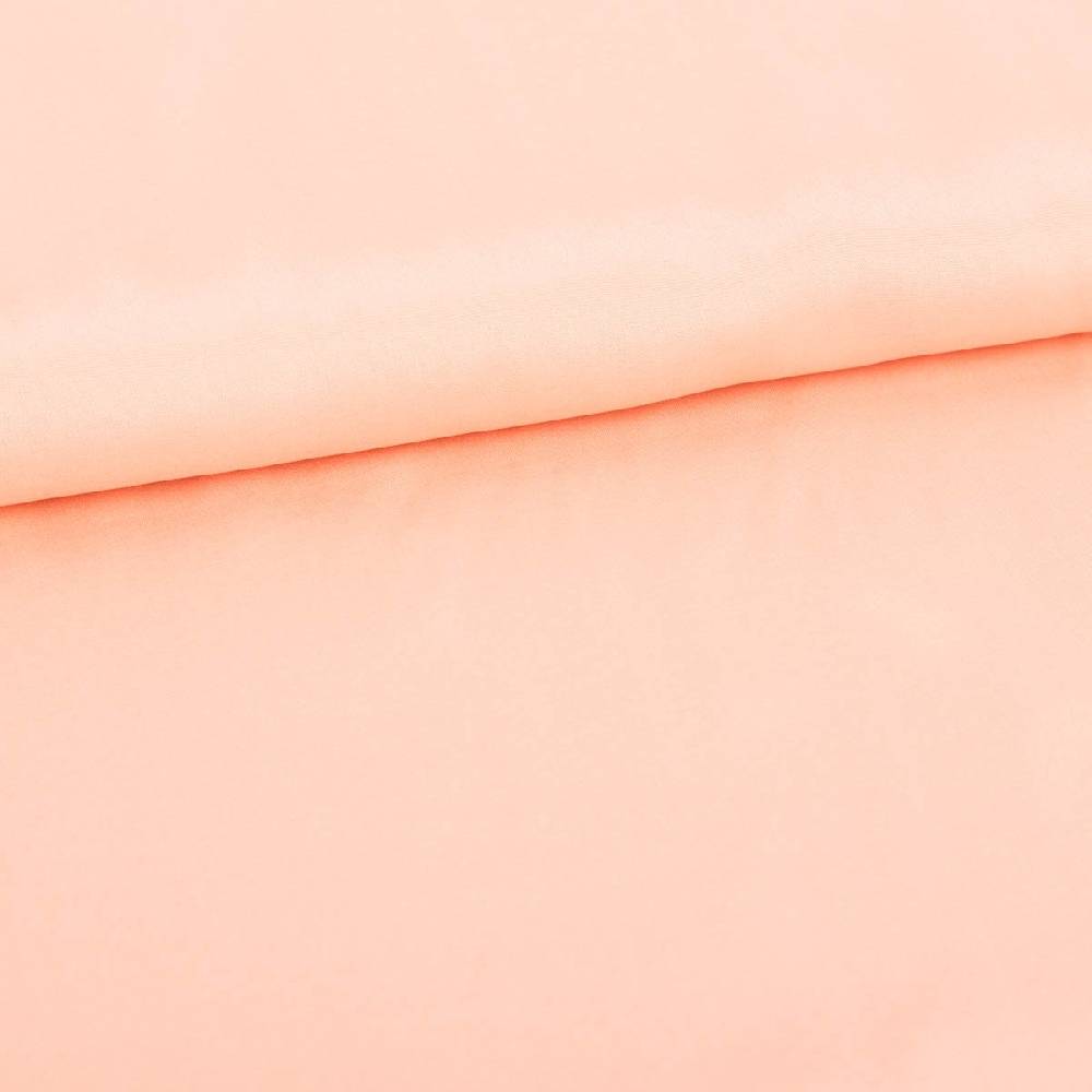 Schöner Leben Viskose Stoff Futterstoff Neva Viscon Meterware uni apricot 1,40m Breite