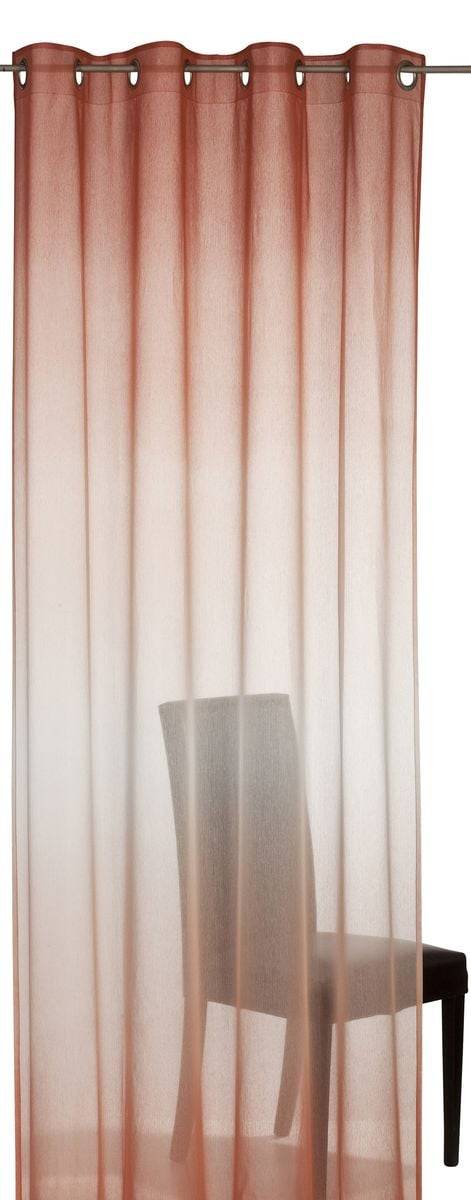 Schöner Leben Ösenvorhang Batik Farbverlauf halbtransparent terracotta 140cmx255cm Meist gekauft