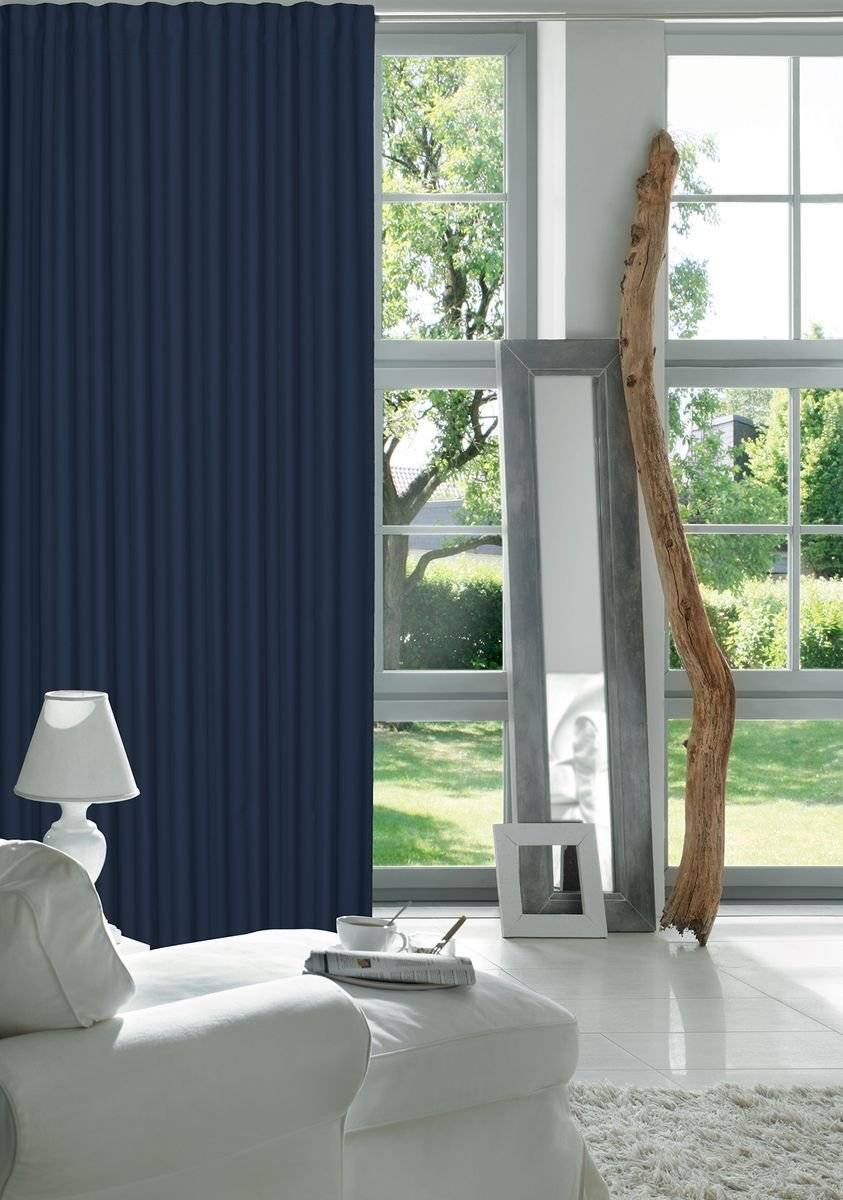 Schöner Leben Verdunkelungsvorhang Black Out Midnight Elbersdrucke uni blau 140cmx255cm Limitierter Zeitrabatt