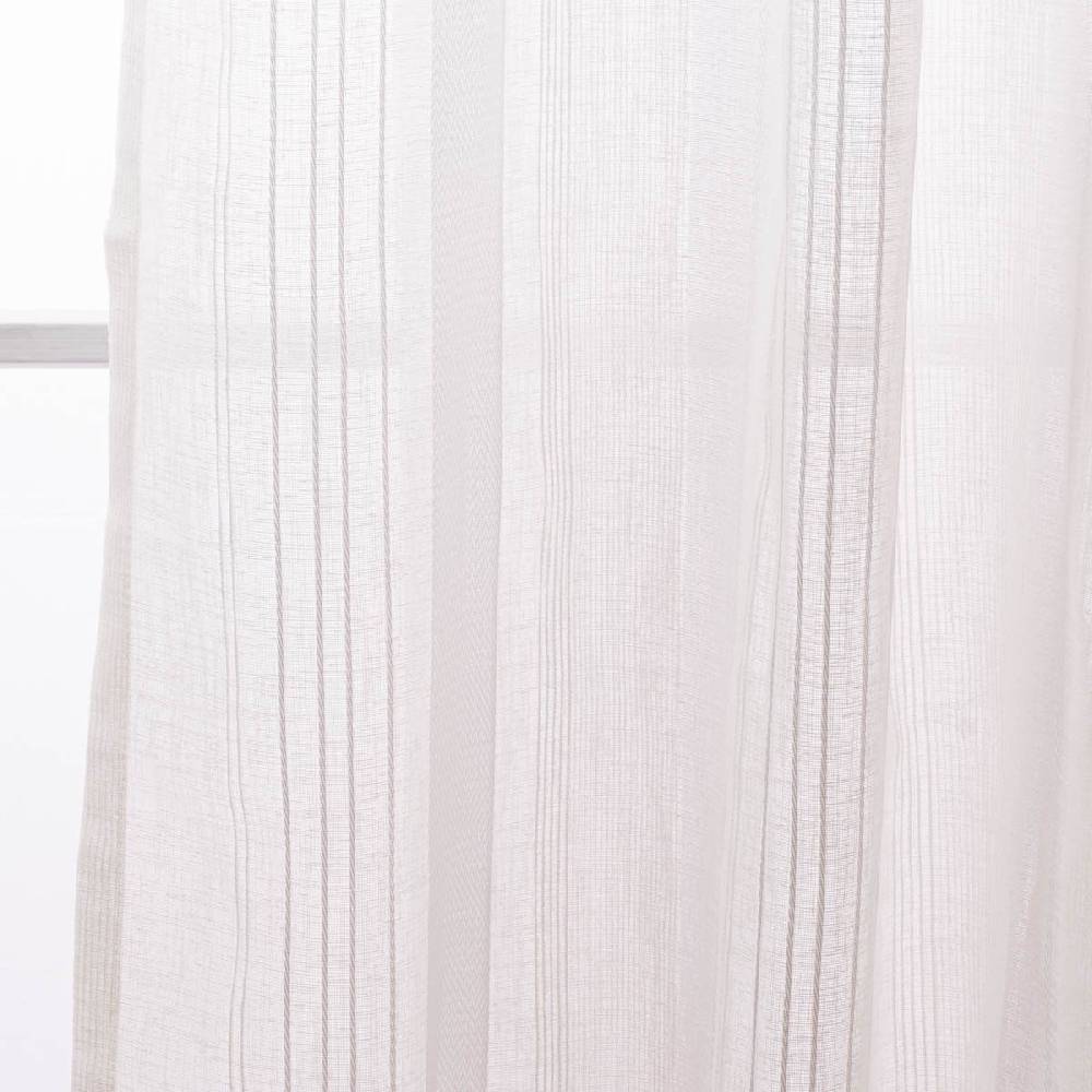 Schöner Leben Ösenvorhang Sea Dream Freundin Home Collection halbtransparent Längsstreifen weiß 140cmx255cm Fabrik Onlineshop