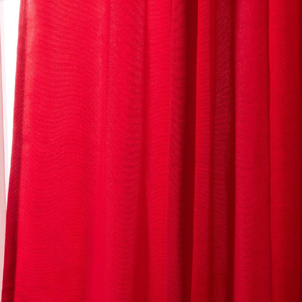 Schöner Leben Ösenvorhang Miami Elbersdrucke blickdicht uni rot 140cmx255cm Fabrikpreis