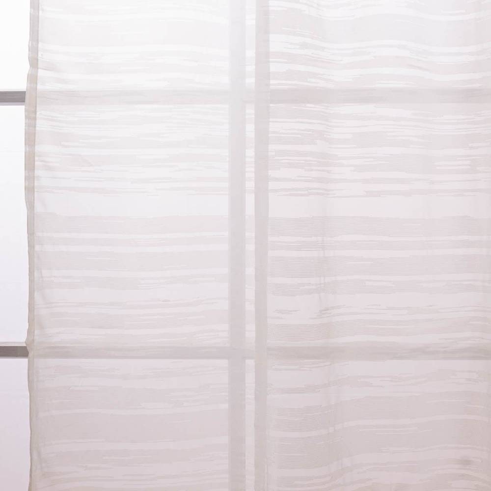 Schöner Leben Schlaufenschal Gardine Filou Elbersdrucke transparent Scherli Ikat weiß140cmx255cm Sonderangebot