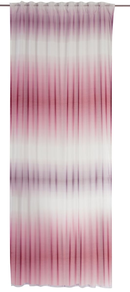 Schöner Leben Gardine Evolution Elbersdrucke halbtransparent Farbverlauf rot lila weiß 140cmx255cm Versandkostenfrei