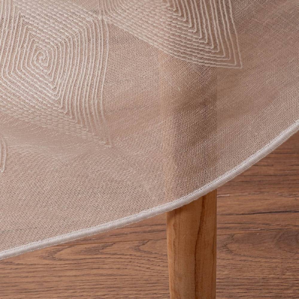 Schöner Leben Rasch Textil Gardinenstoff Stickerei Leinenoptik Karma Rauten weiß 300cm Black Friday