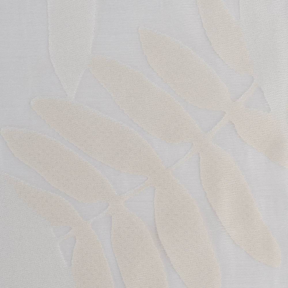 Schöner Leben Rasch Textil Gardinenstoff Ausbrenner Madagaskar Blätter weiß 295cm Cyber Monday
