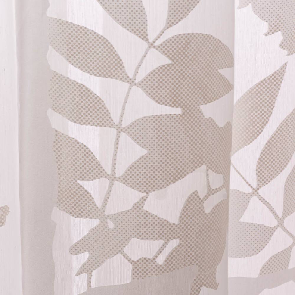 Schöner Leben Rasch Textil Gardinenstoff Ausbrenner Madagaskar Blätter weiß 295cm Cyber Monday