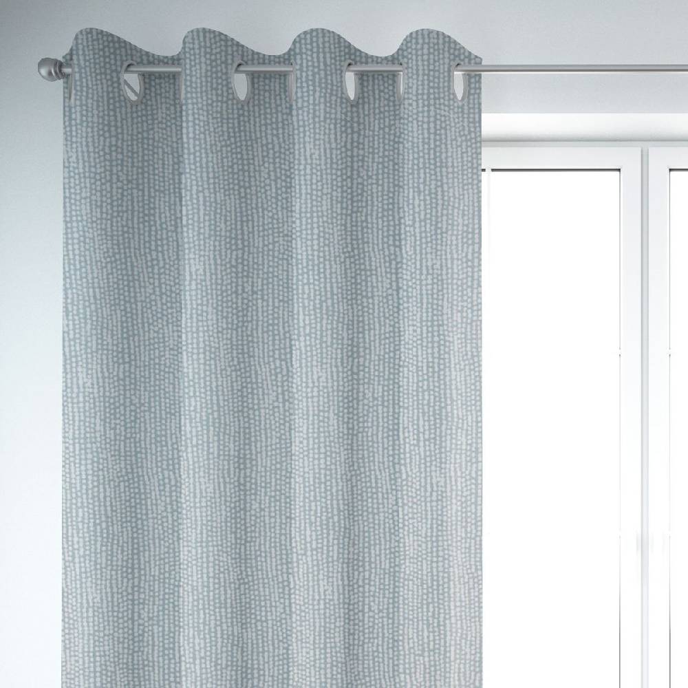 Schöner Leben Sonderangebot Vorhang mit Ösen STUDIO G Rainfall Regentropfen mineral blau weiß 245cm von SCHÖNER LEBEN