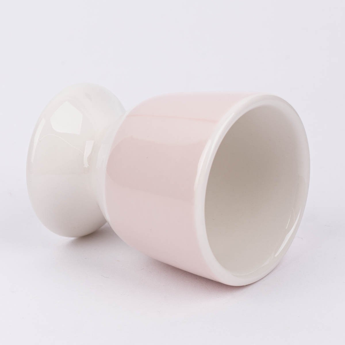 Schöner Leben Eierbecher aus Porzellan Herz mit Strauß rosa pastell 5x6cm von der Schreibkram Manufaktur Blitzangebot