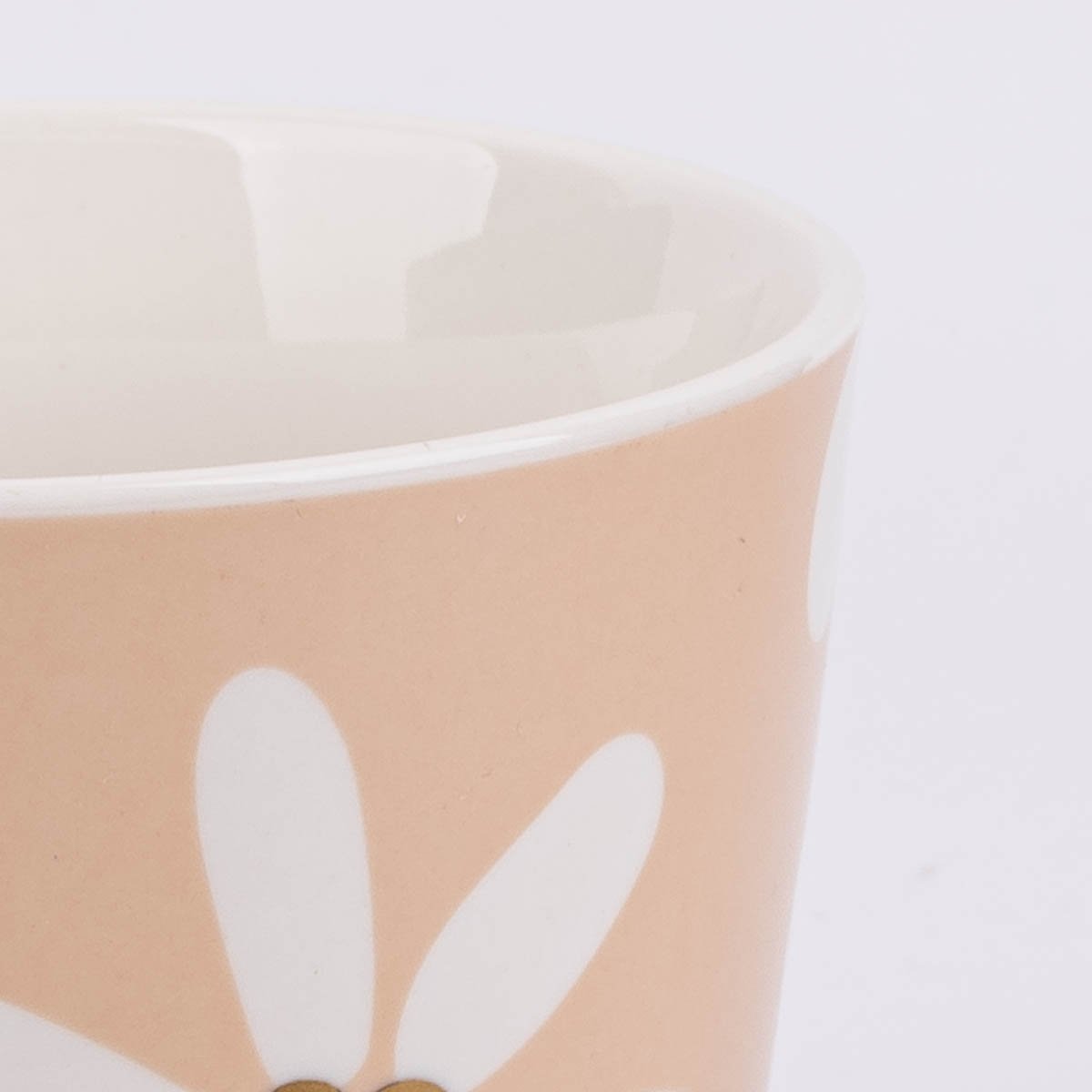 Schöner Leben Tasse Goldtasse aus Porzellan Moin Blumenmuster orange weiß schwarz gold 420ml von Schreibkram Manufaktur Große Rabatte