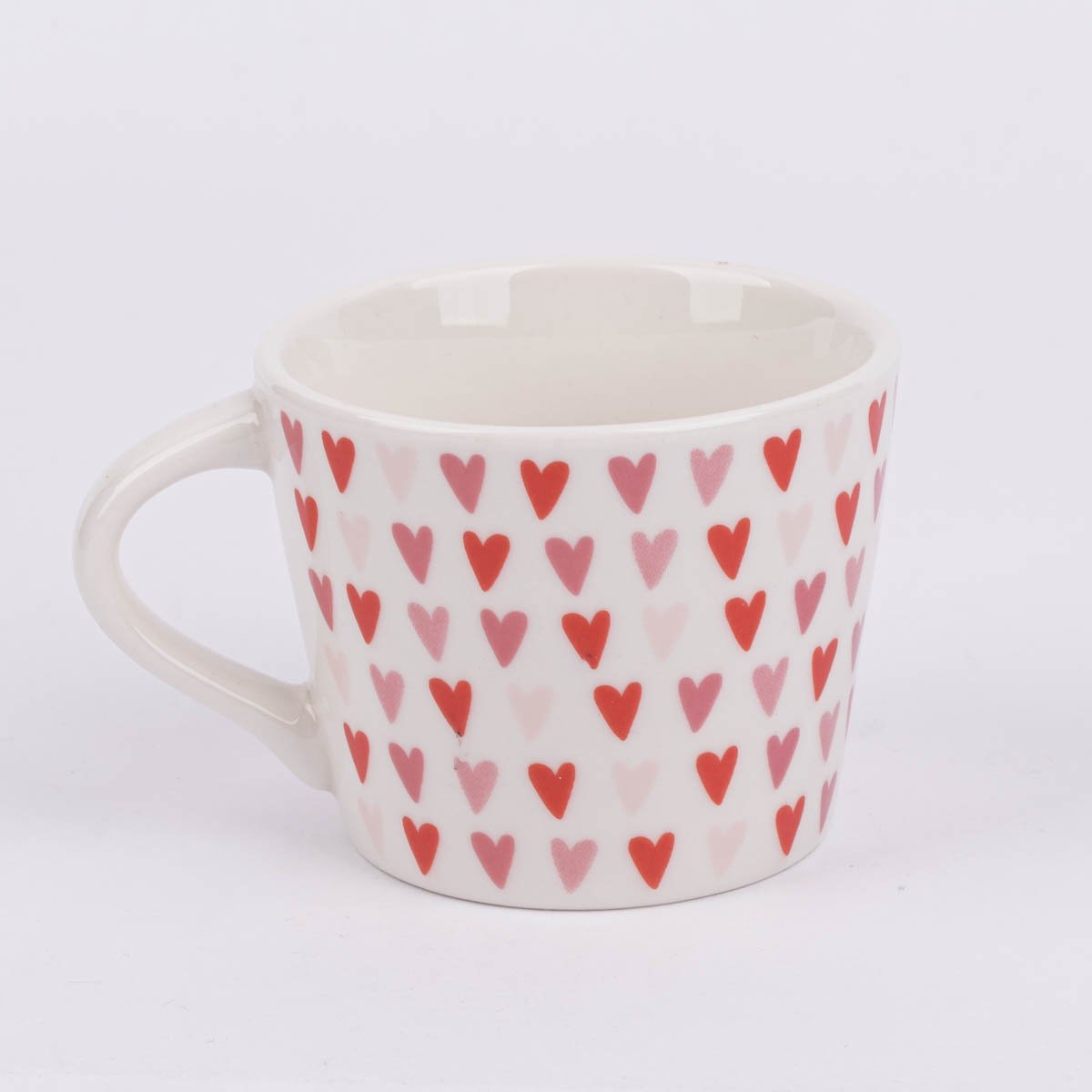 Schöner Leben Espresso Tasse aus Porzellan Herzen weiß rosa rot gold 50ml von der Schreibkram Manufaktur Tägliche Deals