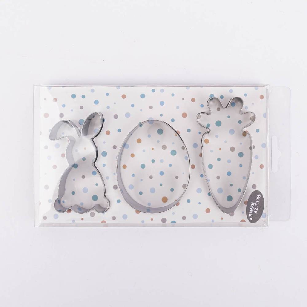 Schöner Leben 3er Set Ausstecher Ostern Hase Ei Karotte 5,5x9cm Wochenangebot