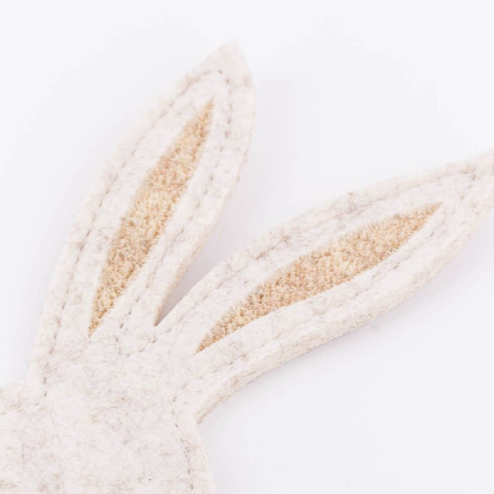 Schöner Leben Eierwärmer Hase aus Polyesterfilz in hellgrau dunkelgrau oder beige 8,5x22cm Kostenlose Rückgabe