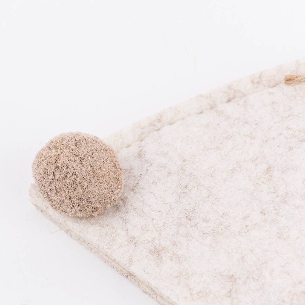 Schöner Leben Eierwärmer Hase aus Polyesterfilz in hellgrau dunkelgrau oder beige 8,5x22cm Kostenlose Rückgabe