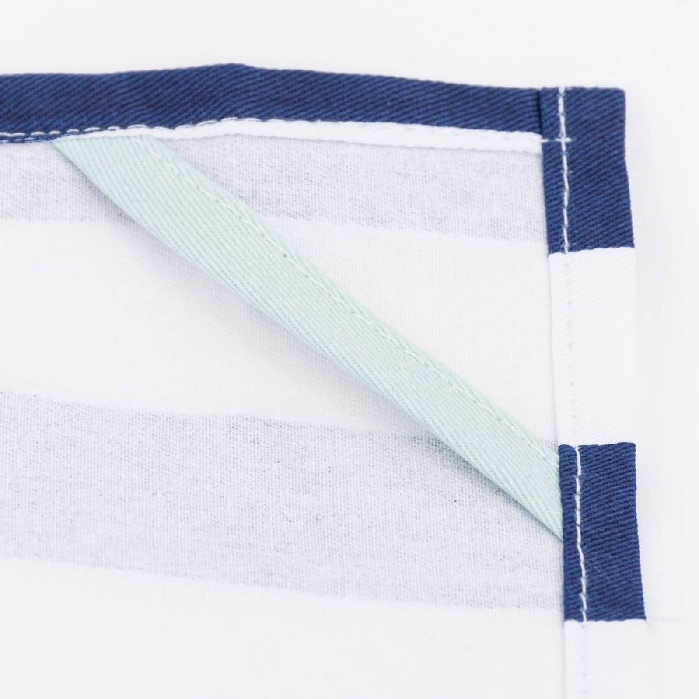 Schöner Leben Geschirrtuch aus Baumwolle Moin Streifen Möwen blau weiß 50x70cm von La Vida Bis zu 50% Rabatt