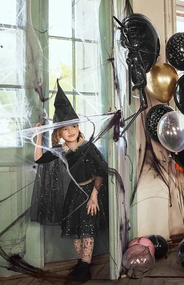 Schöner Leben Halloween Spinnennetz in Weiß 60g mit zwei Spinnen Clearance-Verkauf