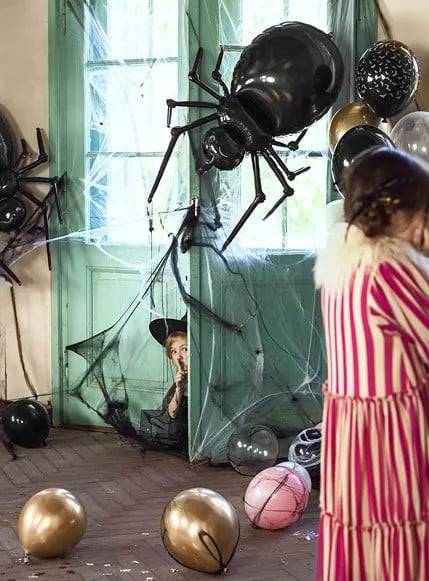 Schöner Leben Halloween Spinnennetz in Schwarz 60g mit zwei Spinnen Kostenloser Versand international