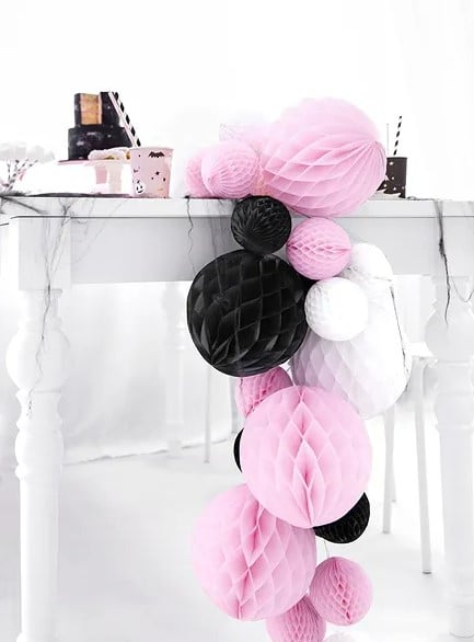 Schöner Leben Wabenball Papier schwarz 40x40cm Black Friday Preise