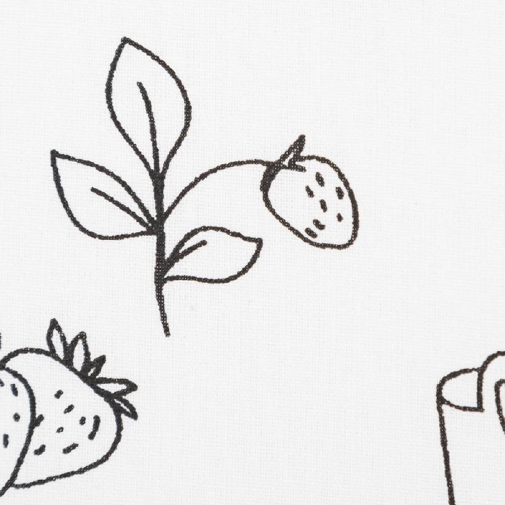 Schöner Leben Baumwollstoff Ausmalstoff FARMER Bauernhof Blumen Tiere weiß schwarz 1,5m Breite Begrenztes Angebot