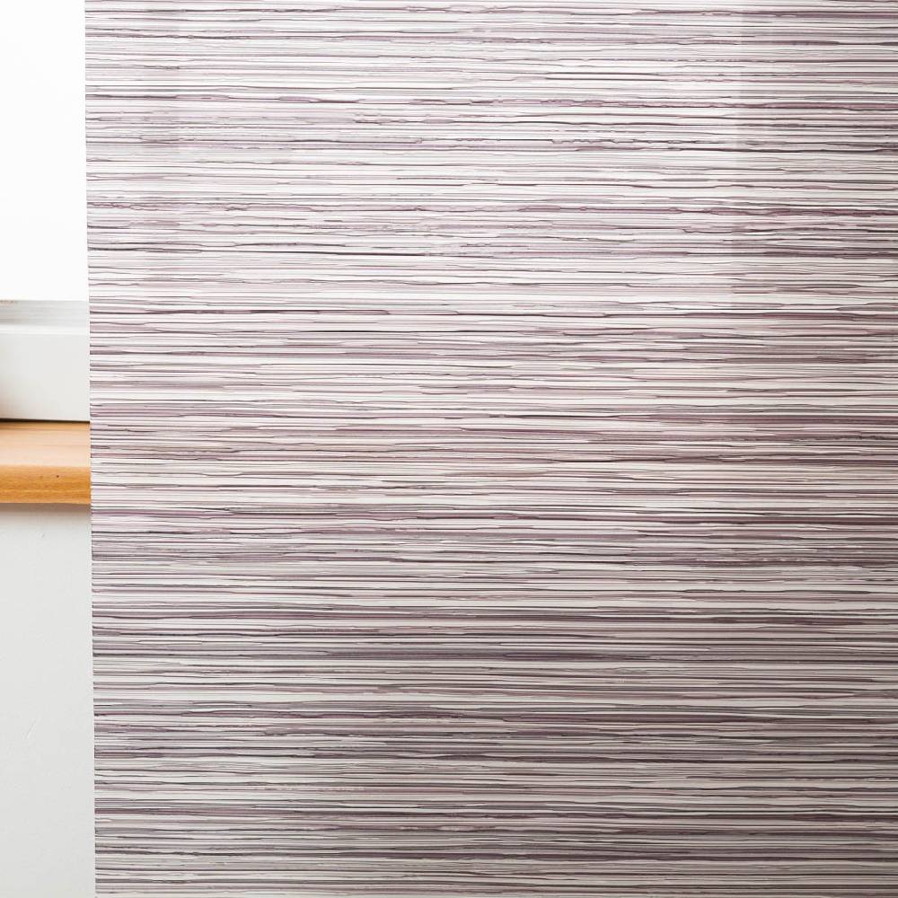 Schöner Leben Schiebegardinen Meterware Streifen aubergine 60cm Breite Exklusivangebot