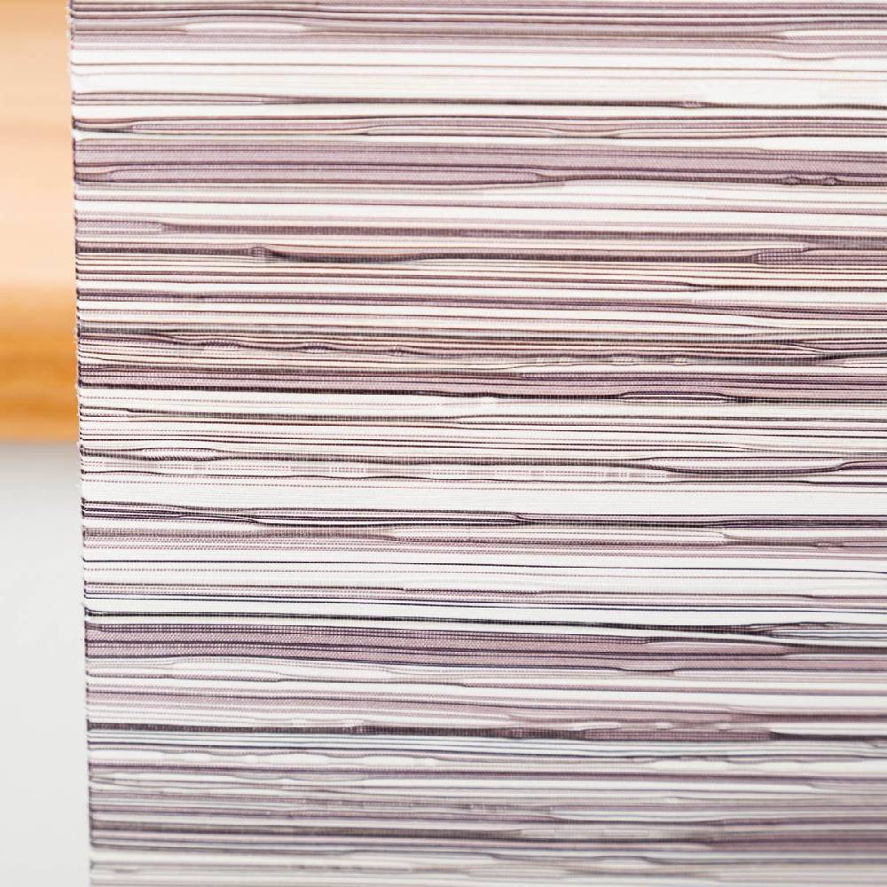 Schöner Leben Schiebegardinen Meterware Streifen aubergine 60cm Breite Exklusivangebot
