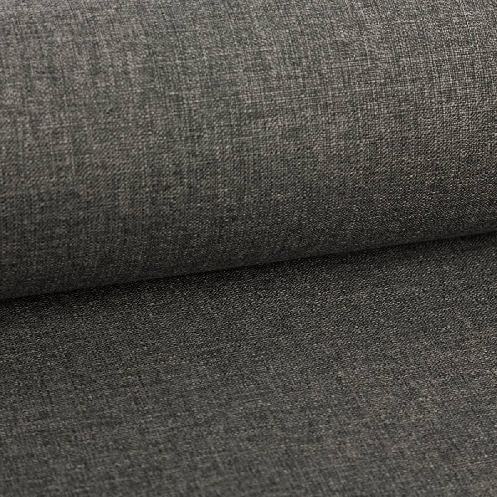 Schöner Leben Polsterstoff Outdoorstoff Olefina mit Fleckschutz uni Struktur dunkelgrau-braun 1,45m Breite