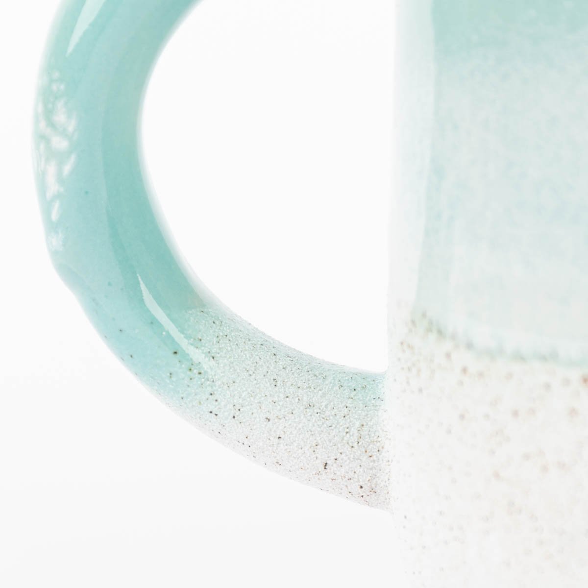 Schöner Leben Tasse Mojave glasiert aus Steinzeug mintgrün weiß 350ml von Sass & Belle Tiefpreis