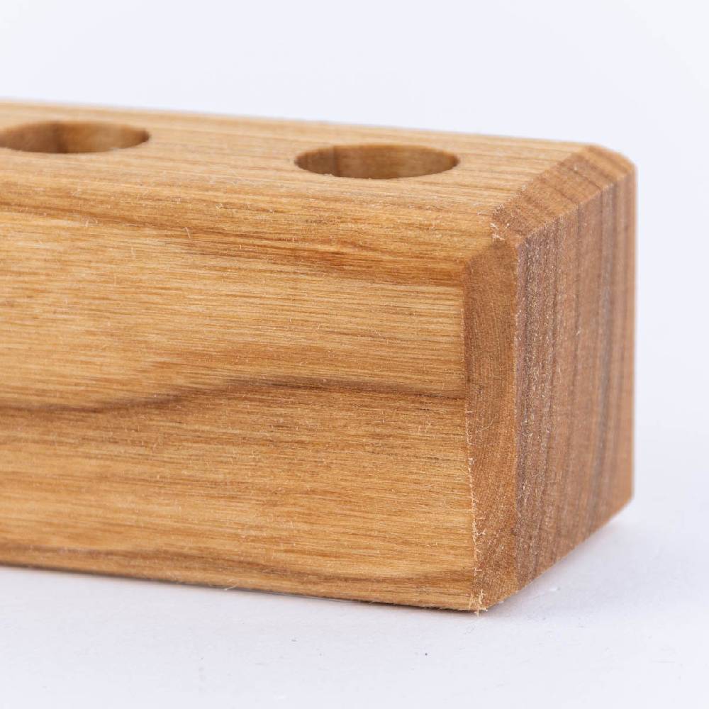 Schöner Leben 6er Gewürzständer für Reagenzgläser Kirschbaum massiv 20x4x4cm von DeWi JETZT KAUFEN